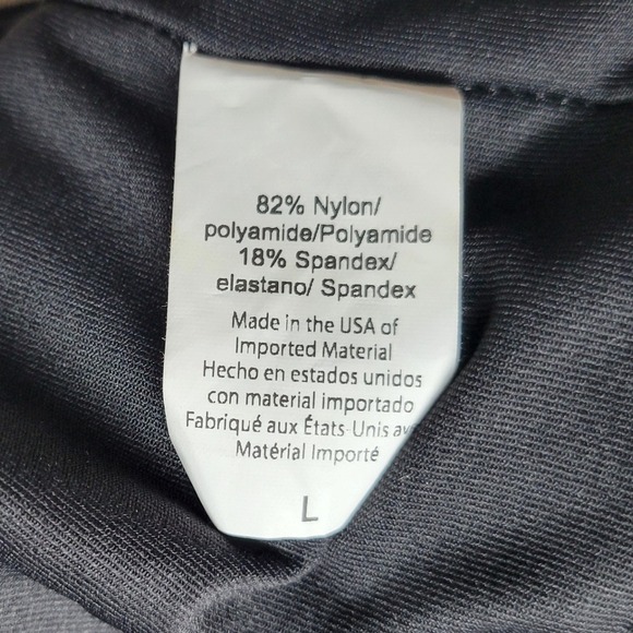 Beyond Yoga Black & Gold Marble One Shoulder Crop Top Large Gym Workout Chic - Picture 8 of 8